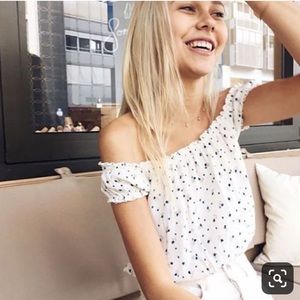 Brandy Melville floral off the shoulder top